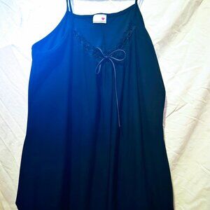 New Black Beaded Bow Tunic Top Shirt M L